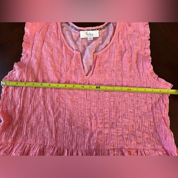 "Nurture by Westbound Coral Textured Sleeveless Dress size 1X - Picture 10 of 10